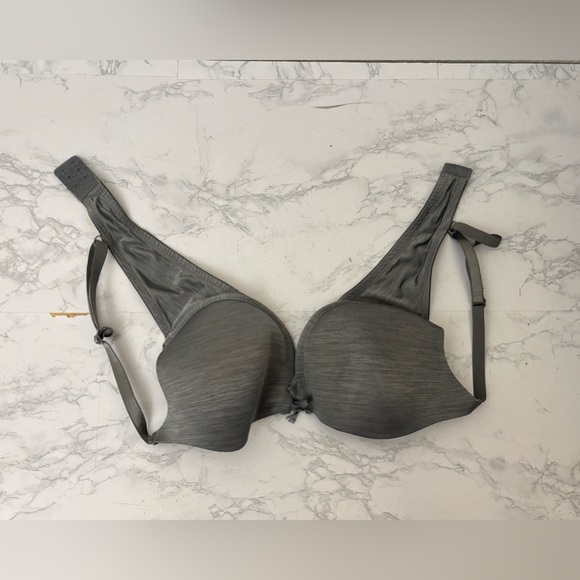 Secret Treasures Other - Secret Treasures Bra Gray Navy Blue Heather 36C Underwire Smooth Cup